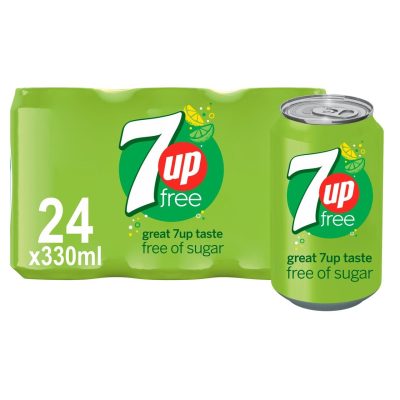 Buy 7UP Free Lemon & Lime Can 24x330ml wholesales