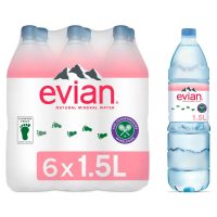 6x1.5L Evian Natural Mineral Water