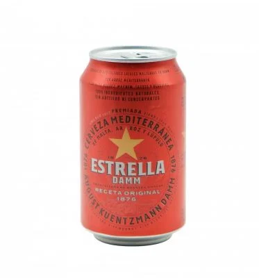 Beer Cans Estrella Damm Lager 24x330ml