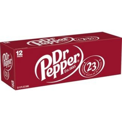 Dr Pepper Soda Cans 12x355ml
