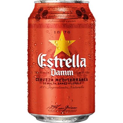 Estrella Damm Lager Cans 24x330ml