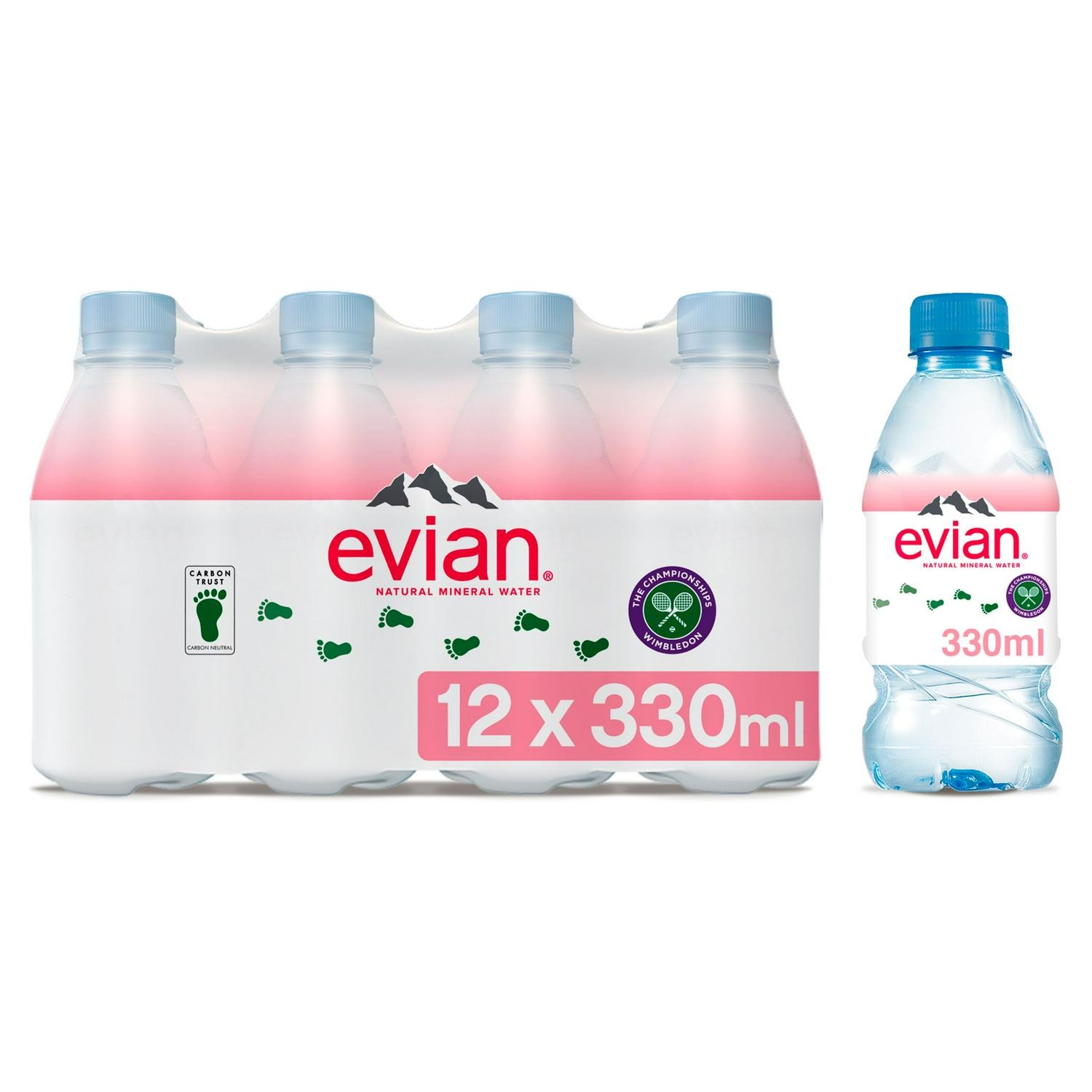 Evian Natural Mineral Water 12x330ml