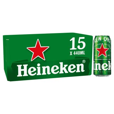 Heineken Beer Cans Premium Lager 15x440ml