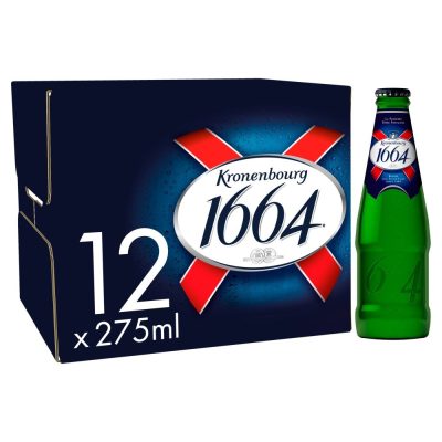 Kronenbourg 1664 Lager Beer Bottles 12x275ml