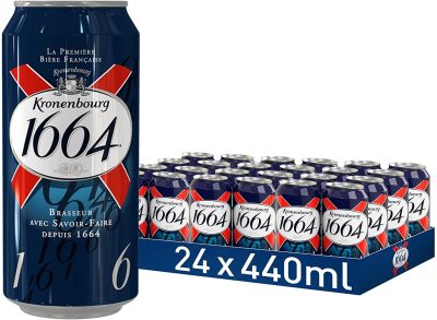 Kronenbourg 1664 Lager Beer Cans 440ml & 568ml Pint - antwerp wholesale beer suppliers online